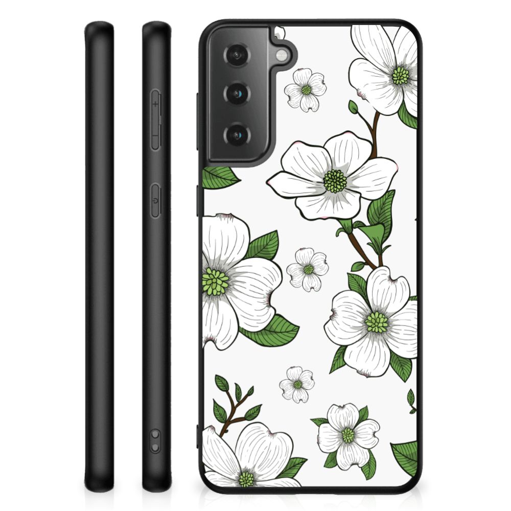 Samsung Galaxy S21 Plus Bloemen Hoesje Dogwood Flowers B2C Telecom