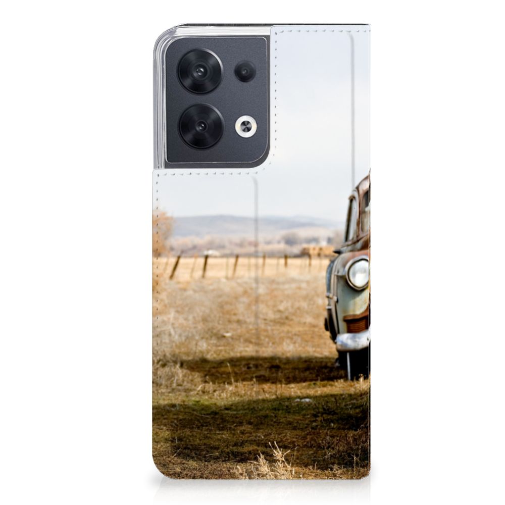 OPPO Reno8 Stand Case Vintage Auto - B2C Telecom