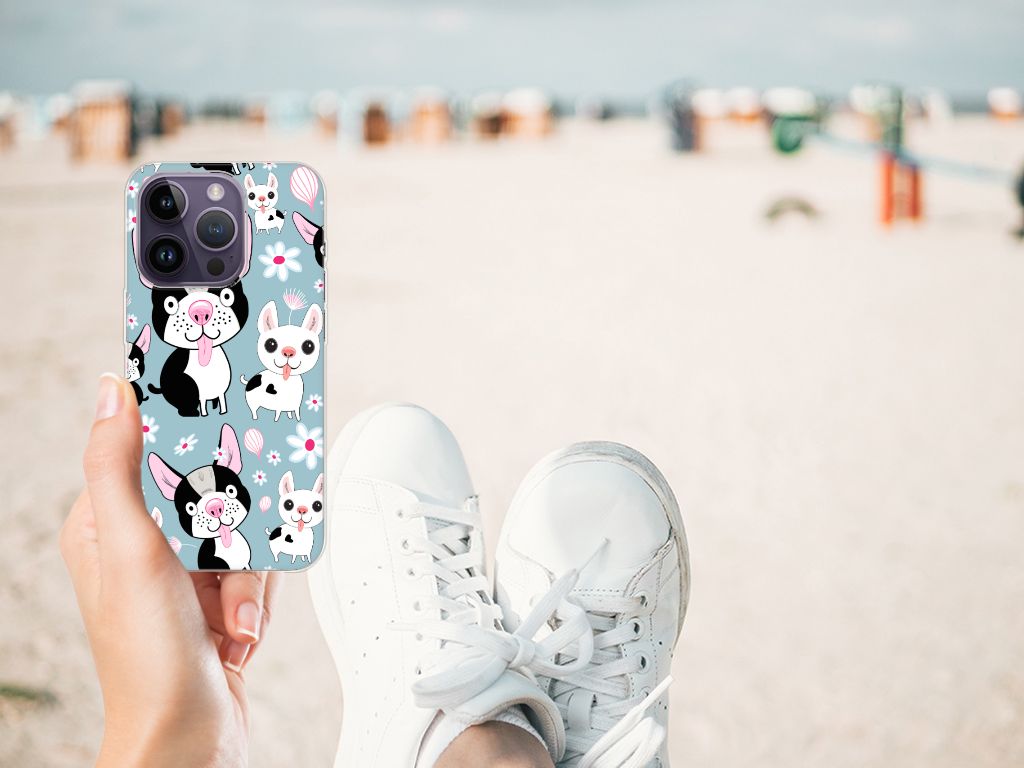 Apple iPhone 14 Pro TPU Hoesje Hondjes B2C Telecom