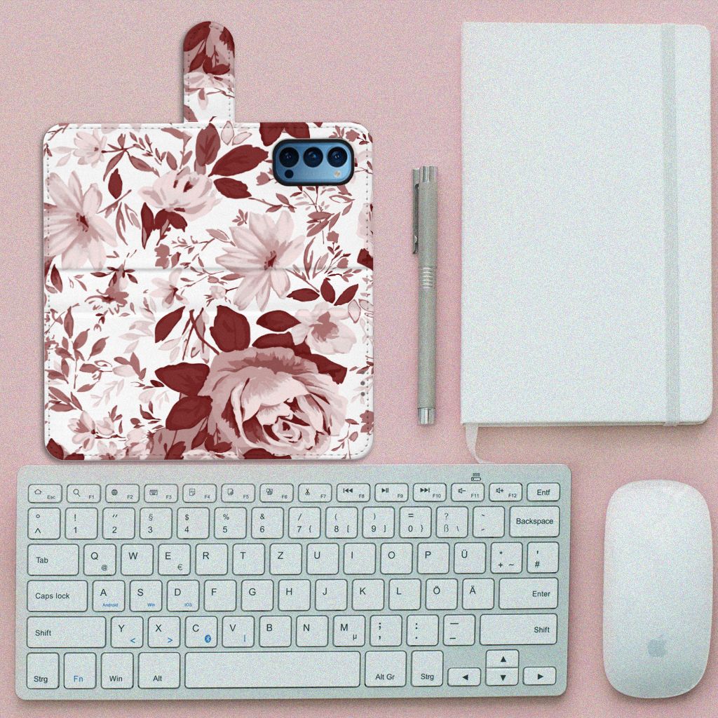 Hoesje OPPO Reno 4 Pro 5G Watercolor Flowers