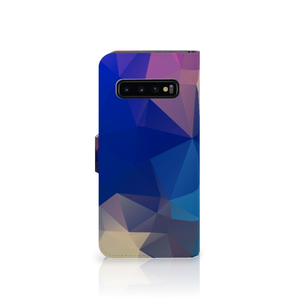 Samsung Galaxy S10 Book Case Polygon Dark