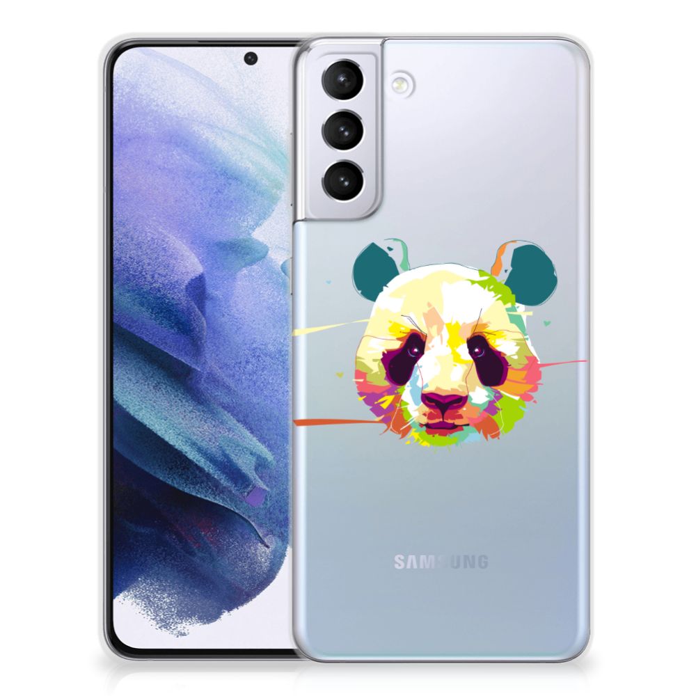 Samsung Galaxy S21 Plus Telefoonhoesje met Naam Panda Color B2C Telecom