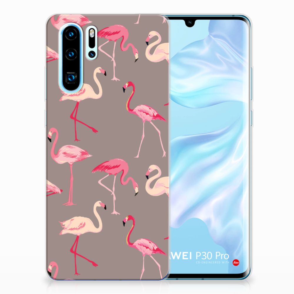 Huawei P30 Pro TPU Hoesje Flamingo