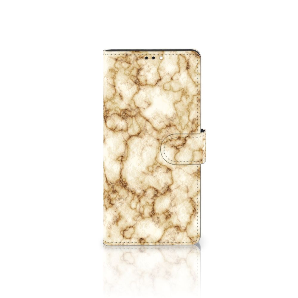 Xiaomi Redmi Note 10 Pro Bookcase Marmer Goud