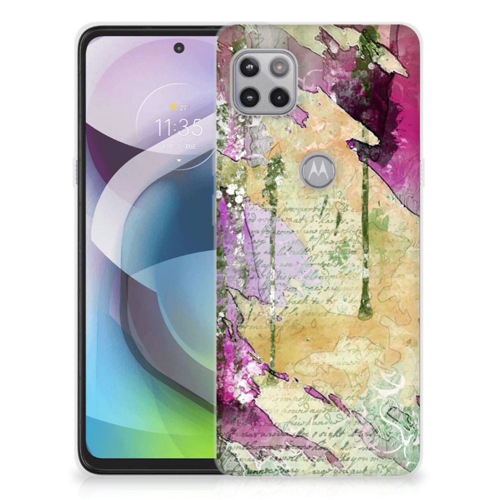 Hoesje maken Motorola Moto G 5G Letter Painting B2C Telecom