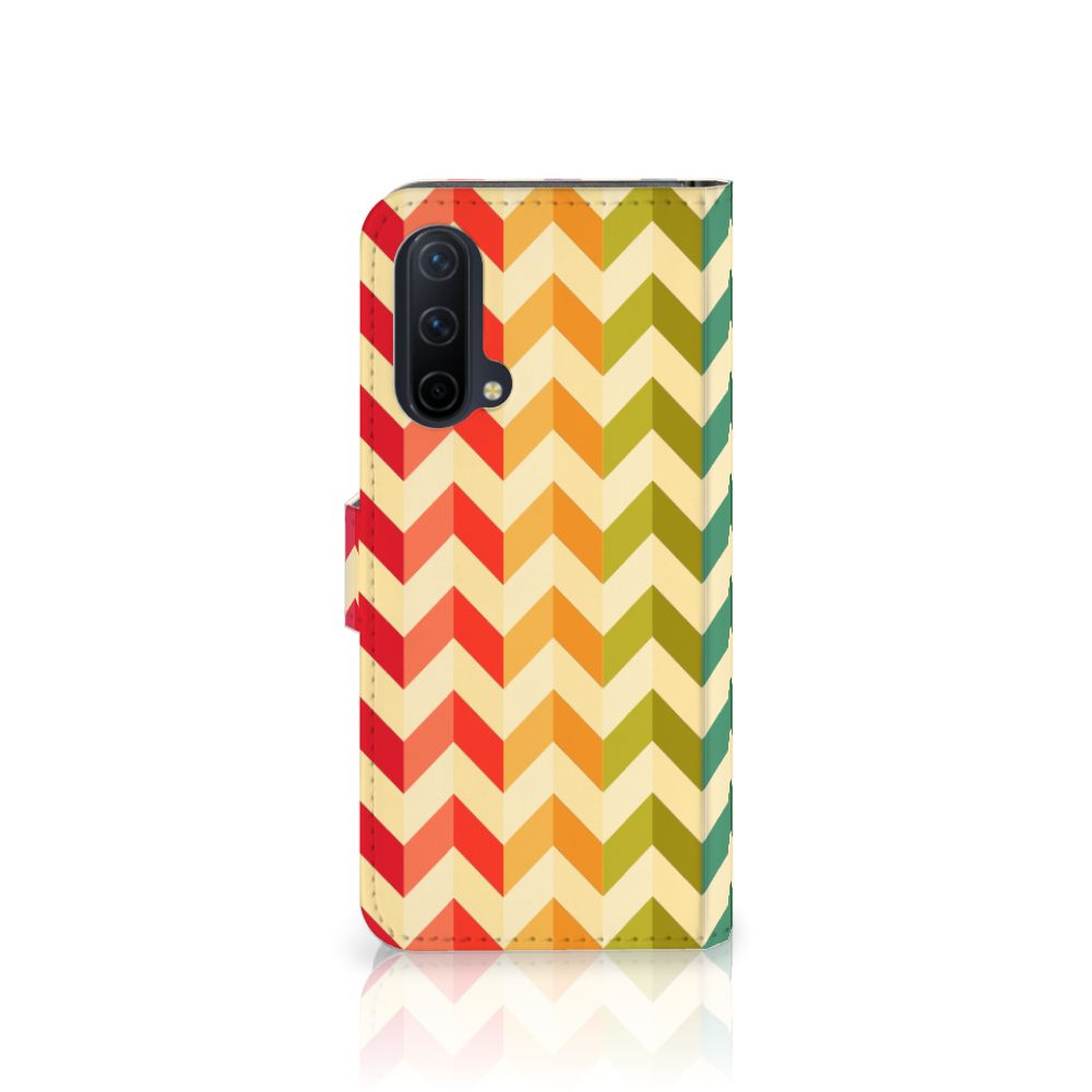 OnePlus Nord CE 5G Telefoon Hoesje Zigzag Multi Color