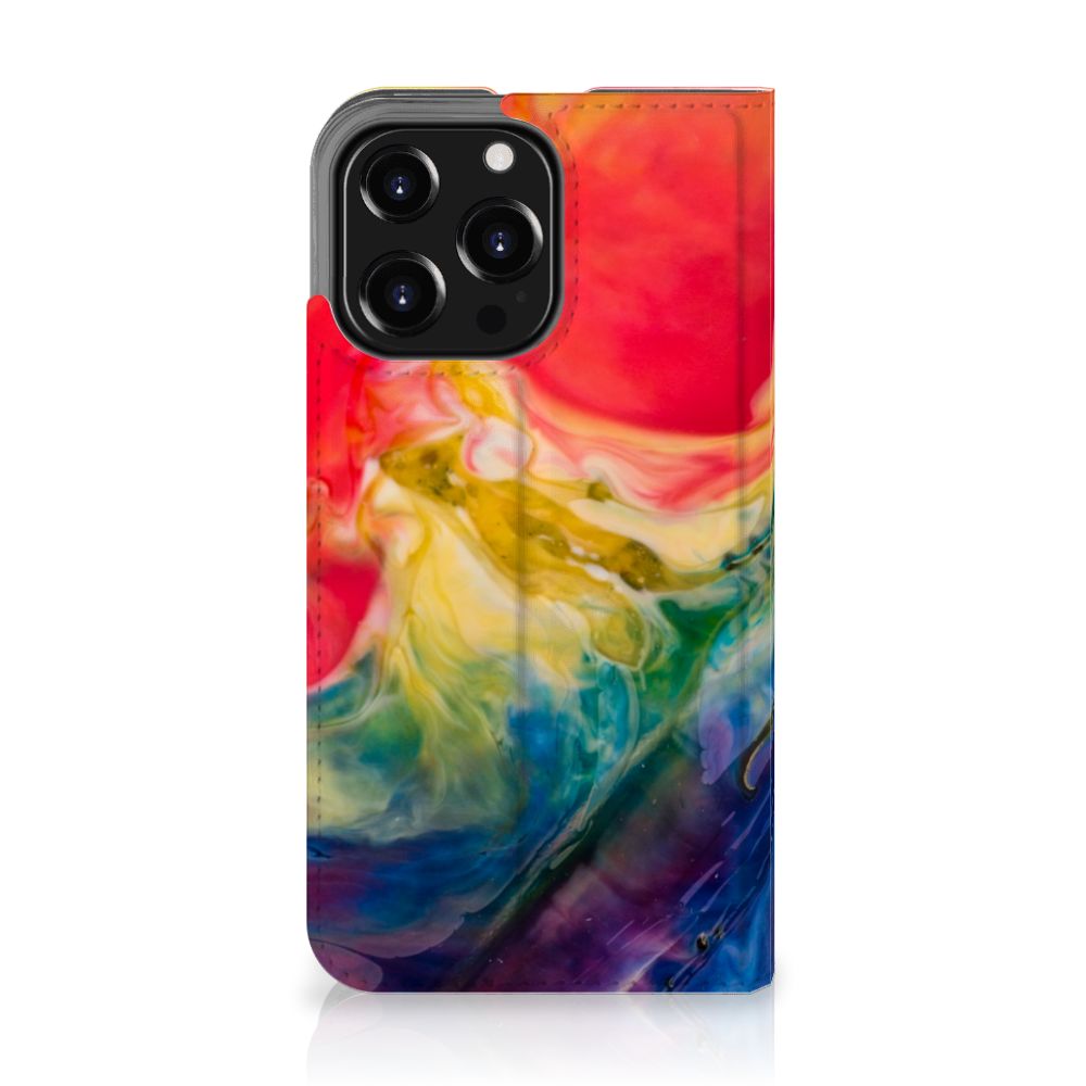 Bookcase iPhone 13 Pro Watercolor Dark - B2C Telecom