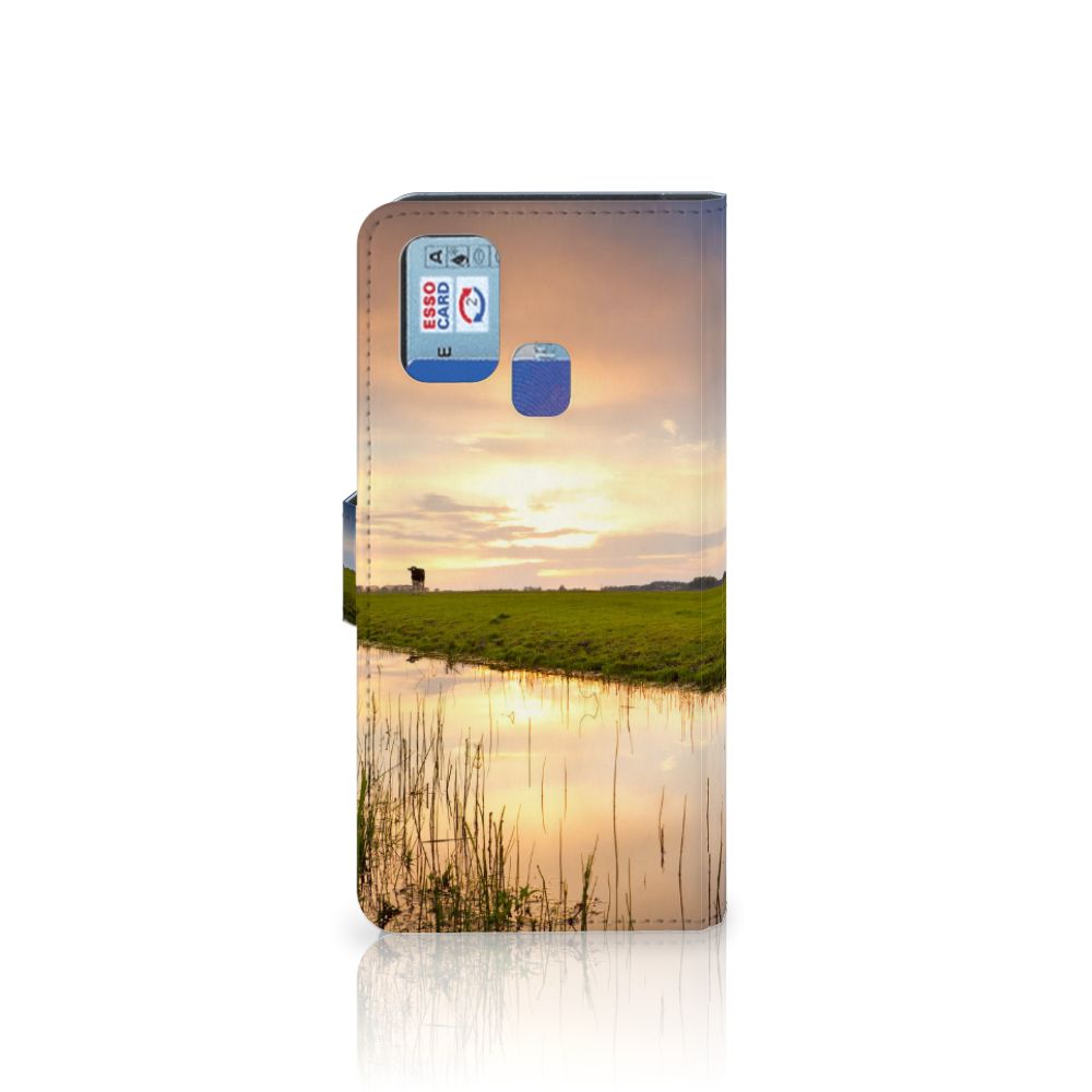 Samsung Galaxy M31 Telefoonhoesje met Pasjes Koe