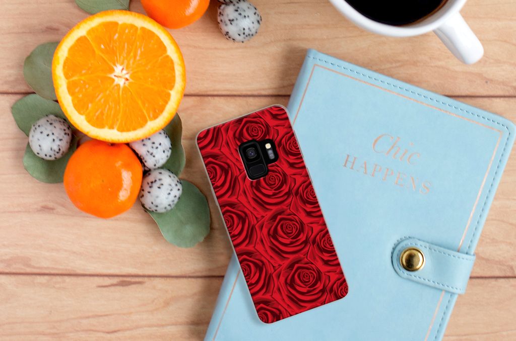 Samsung Galaxy S9 TPU Case Red Roses