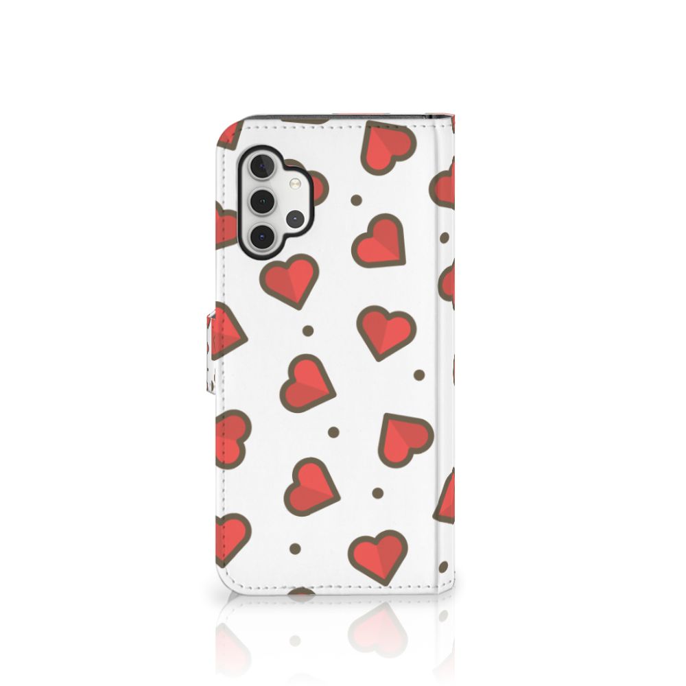 Samsung Galaxy A32 5G Telefoon Hoesje Hearts
