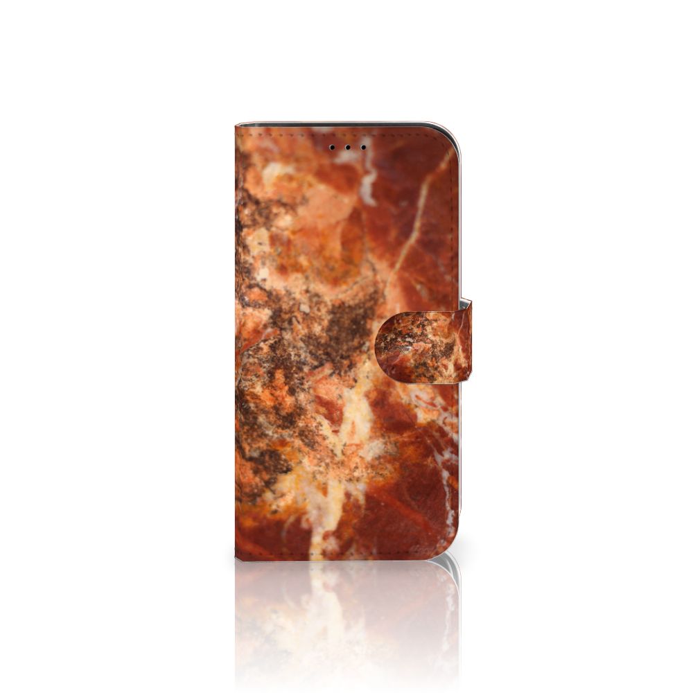 iPhone 13 Pro Bookcase Marmer Bruin