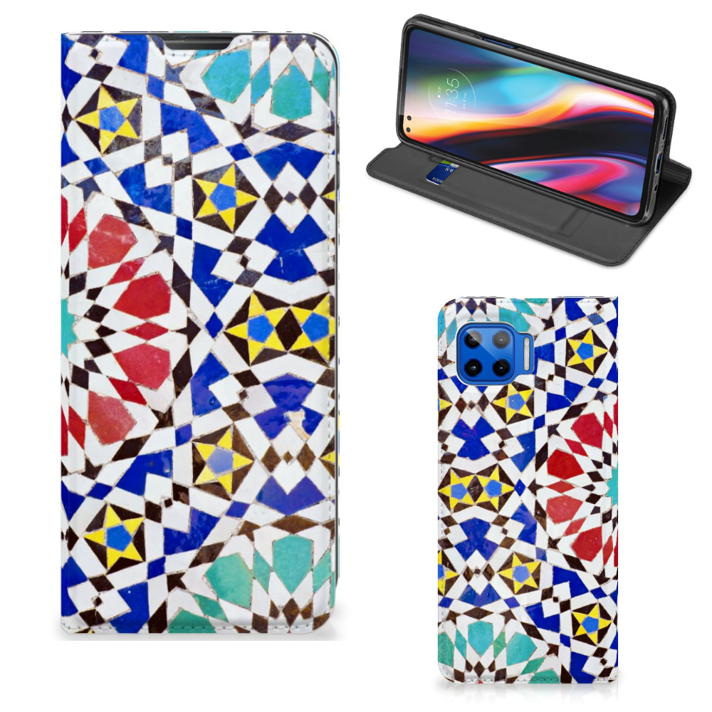 Motorola Moto G 5G Plus Standcase Mozaïek - B2C Telecom