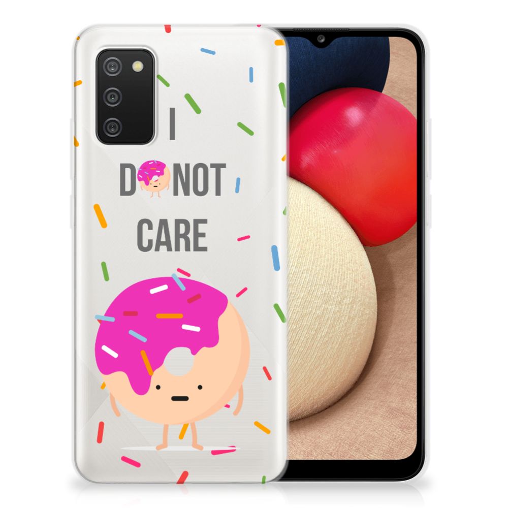 Samsung Galaxy A02s Siliconen Case Donut Roze B2C Telecom