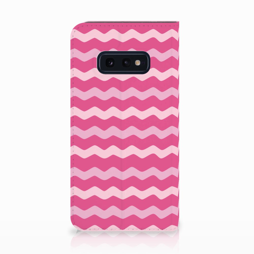 Samsung Galaxy S10e Hoesje met Magneet Waves Pink