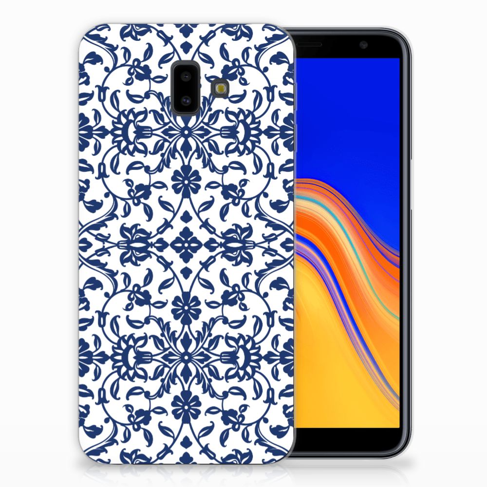 Samsung Galaxy J6 Plus (2018) TPU Case Flower Blue