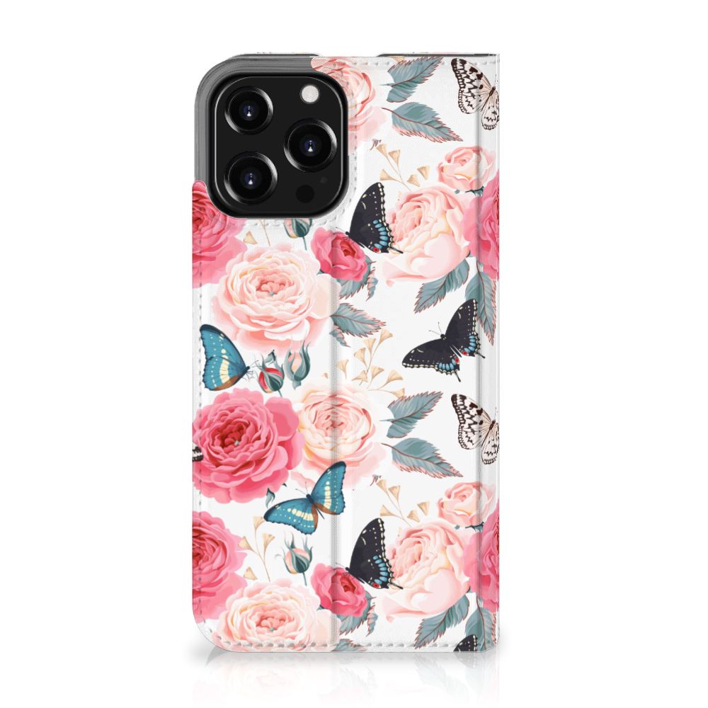 iPhone 13 Pro Max Smart Cover Butterfly Roses - B2C Telecom