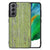 Samsung Galaxy S21FE Houten Print Telefoonhoesje Green Wood