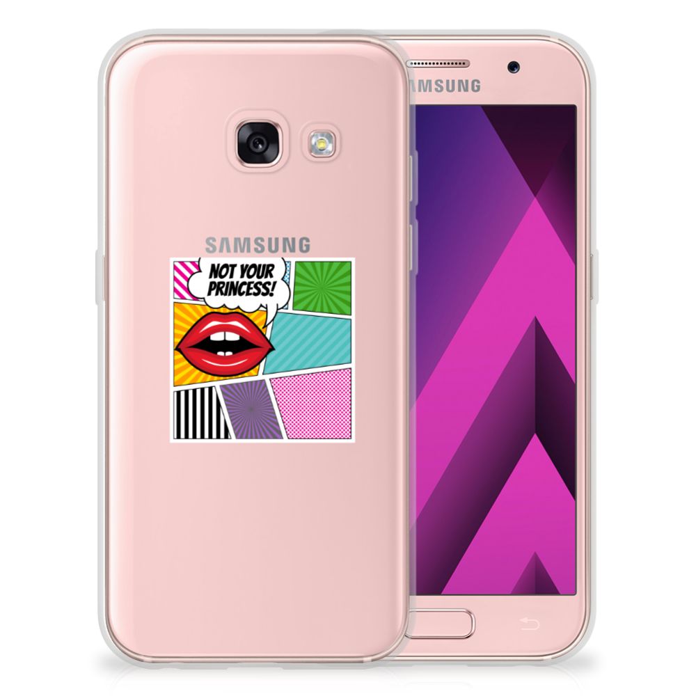 Samsung Galaxy A3 2017 Silicone Back Cover Popart Princess