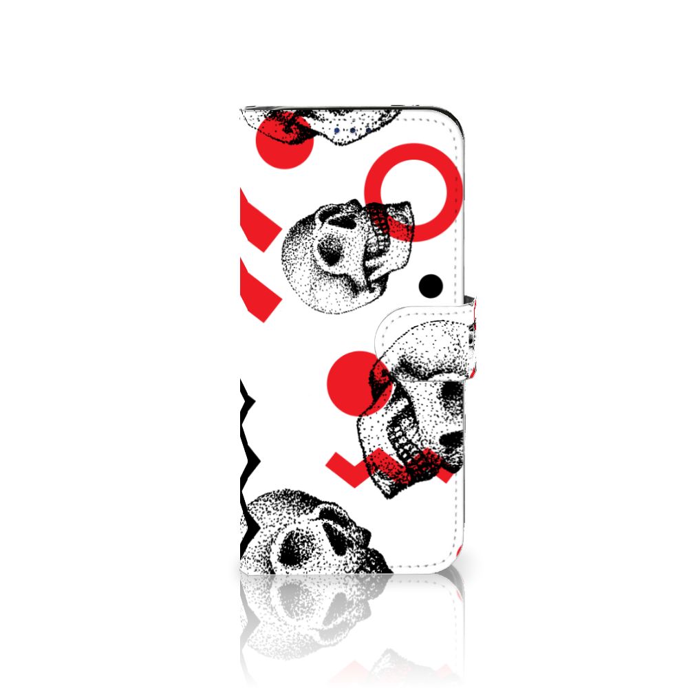 Telefoonhoesje met Naam Samsung Galaxy A30 Skull Red