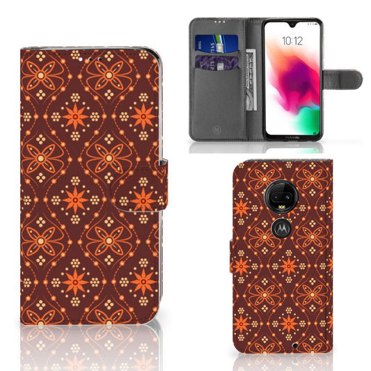 Motorola Moto G7 | G7 Plus Telefoon Hoesje Batik Brown