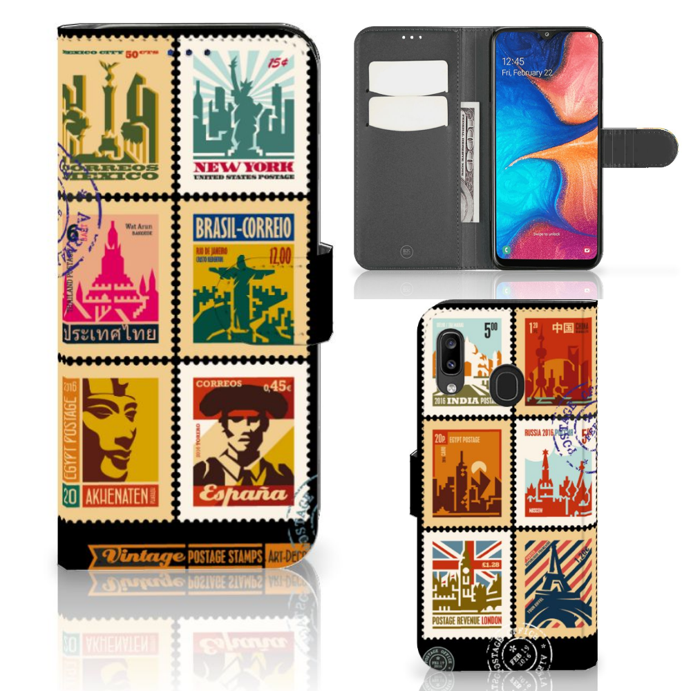 Samsung Galaxy A30 Flip Cover Postzegels