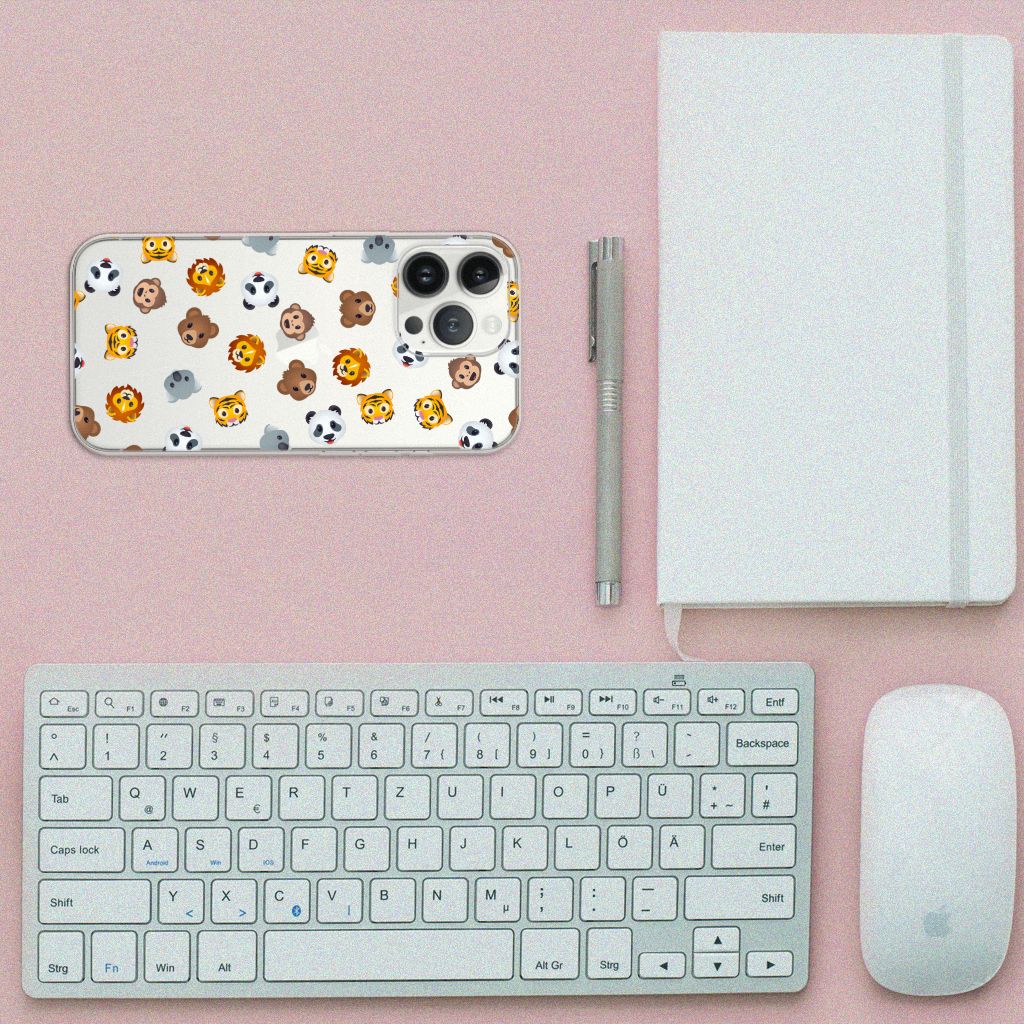 TPU bumper voor iPhone 13 Pro Max Dieren Emojis B2C Telecom