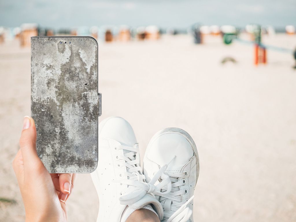 Samsung Galaxy A03s Bookcase Beton Print
