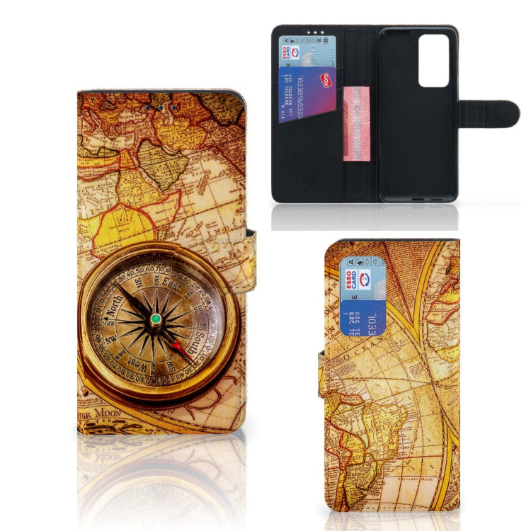 Huawei P40 Pro Flip Cover Kompas