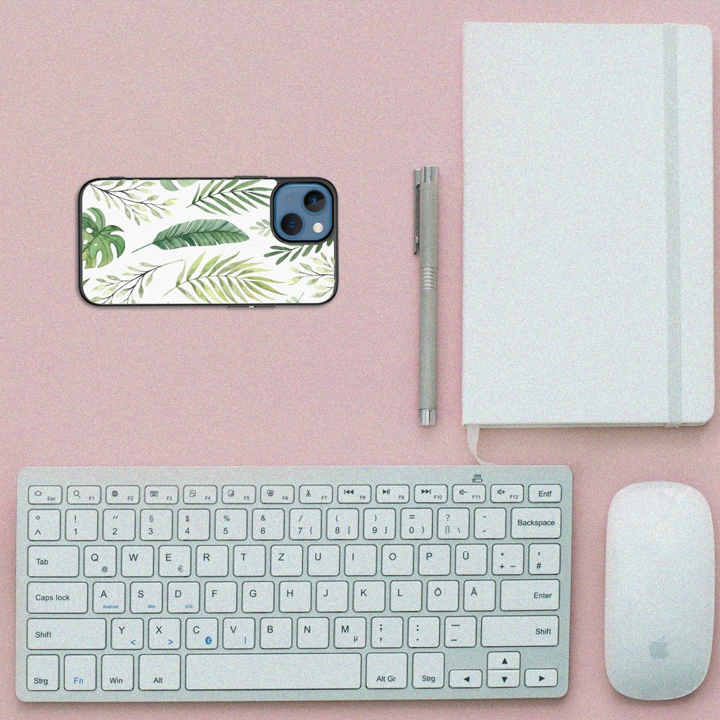 Apple iPhone 13 mini Bloemen Hoesje Leaves B2C Telecom
