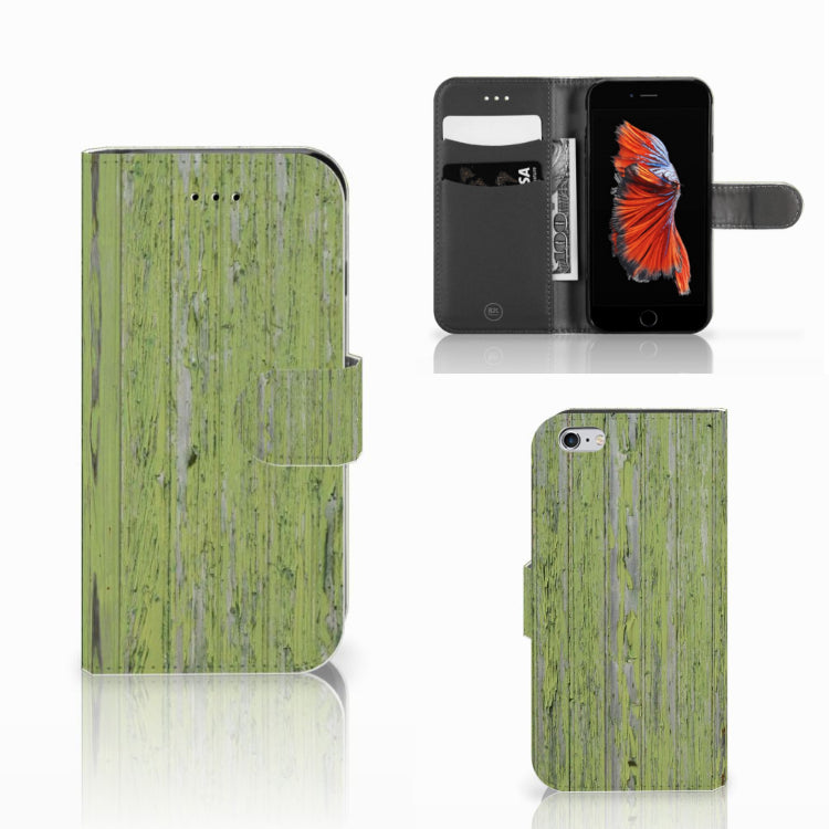 Apple iPhone 6 | 6s Book Style Case Green Wood