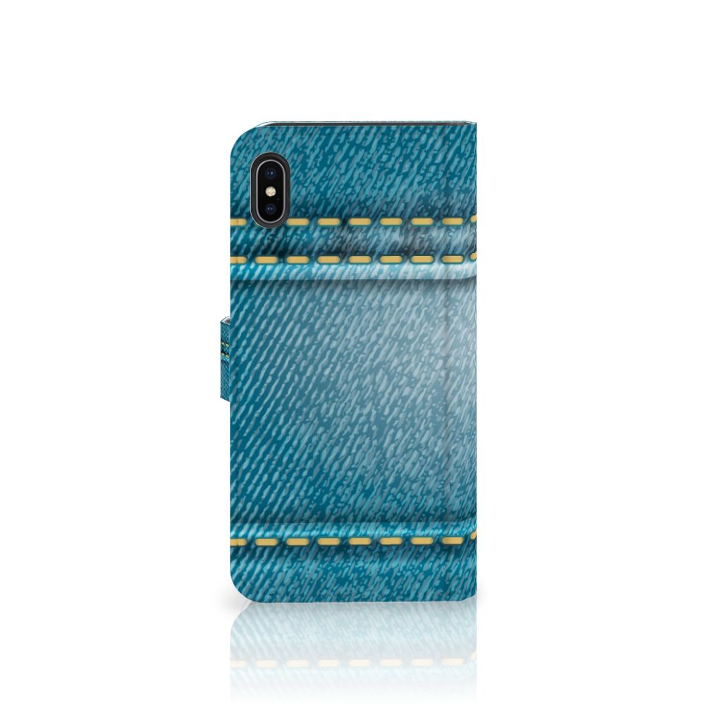 Apple iPhone Xs Max Wallet Case met Pasjes Jeans
