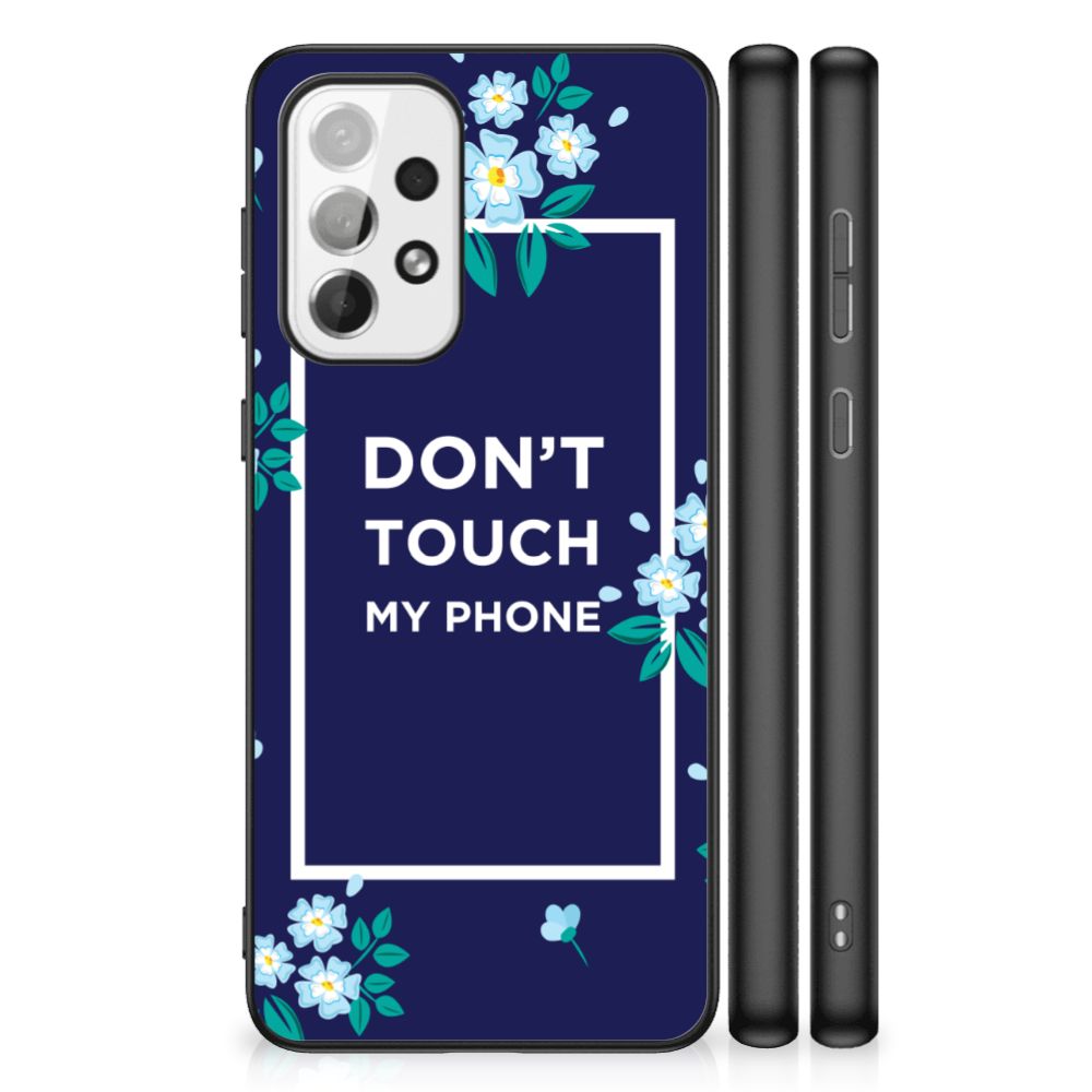 Samsung Galaxy A73 Telefoon Hoesje Flowers Blue DTMP B2C Telecom