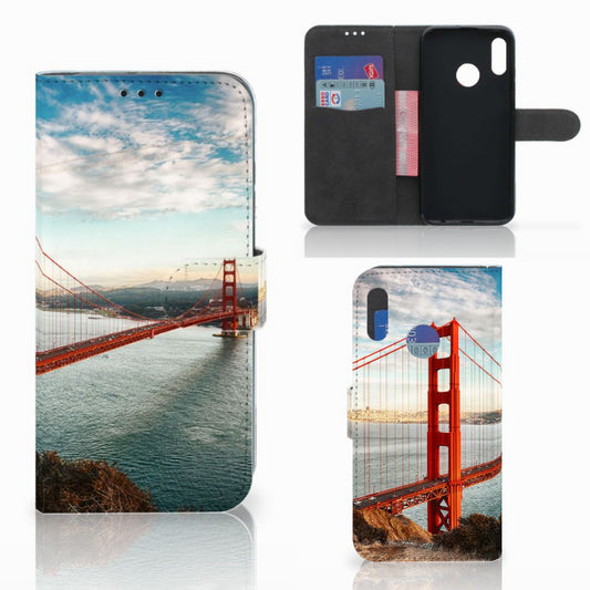 Honor 10 Lite Flip Cover Golden Gate Bridge