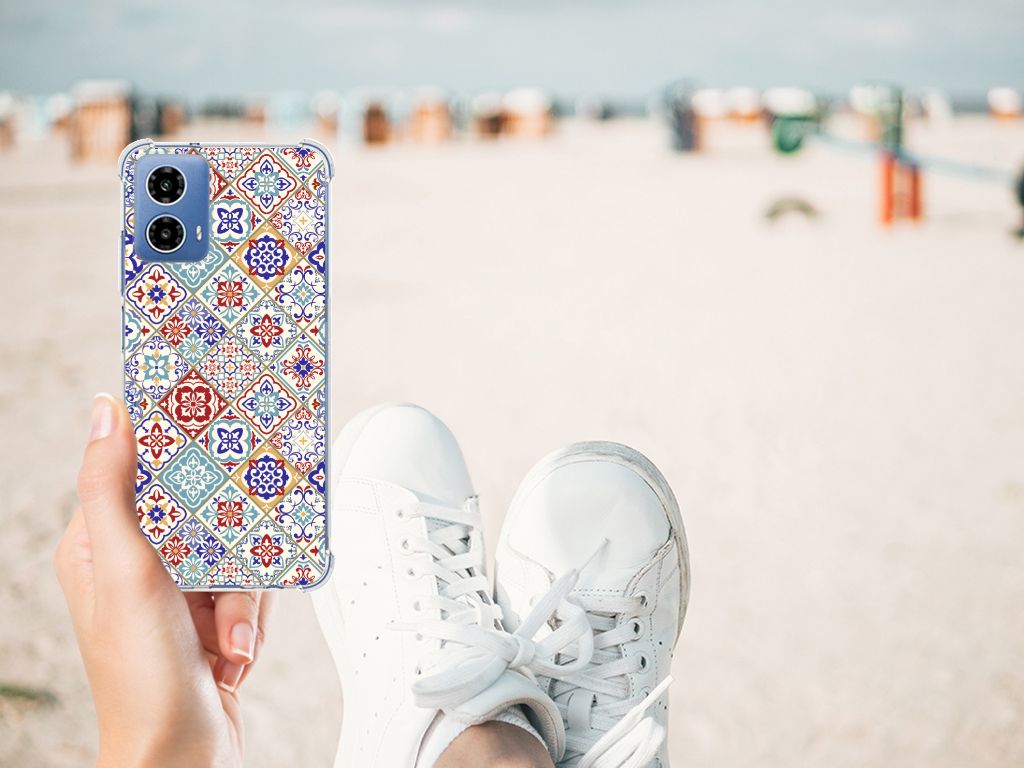 Motorola Moto G34 Anti-Shock Hoesje Tiles Color B2C Telecom