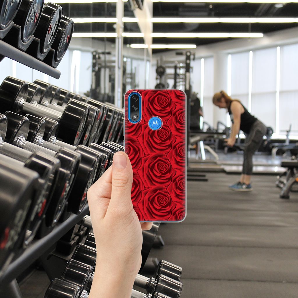 Motorola Moto E7/E7i Power TPU Case Red Roses