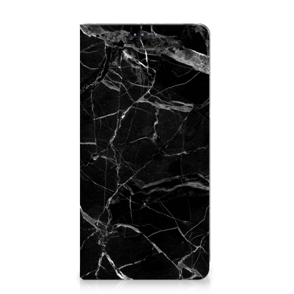 Samsung Galaxy A51 Standcase Marmer Zwart - Origineel Cadeau Vader