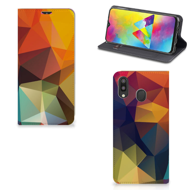Samsung Galaxy M20 Stand Case Polygon Color