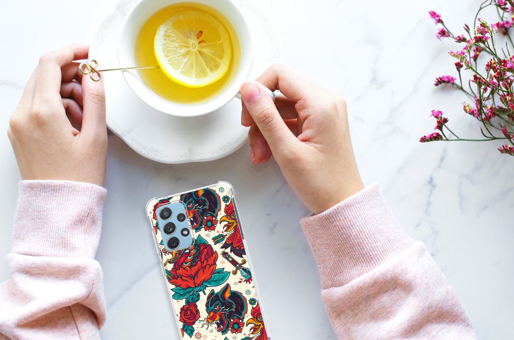 Anti-shock Hoesje met foto voor Samsung Galaxy A73 Old Skool B2C Telecom