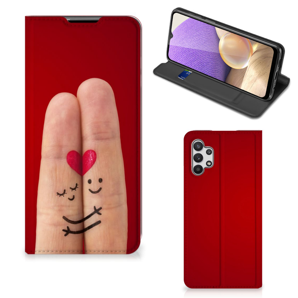 Samsung Galaxy A32 5G Hippe Standcase Liefde - Origineel Romantisch Cadeau - B2C Telecom
