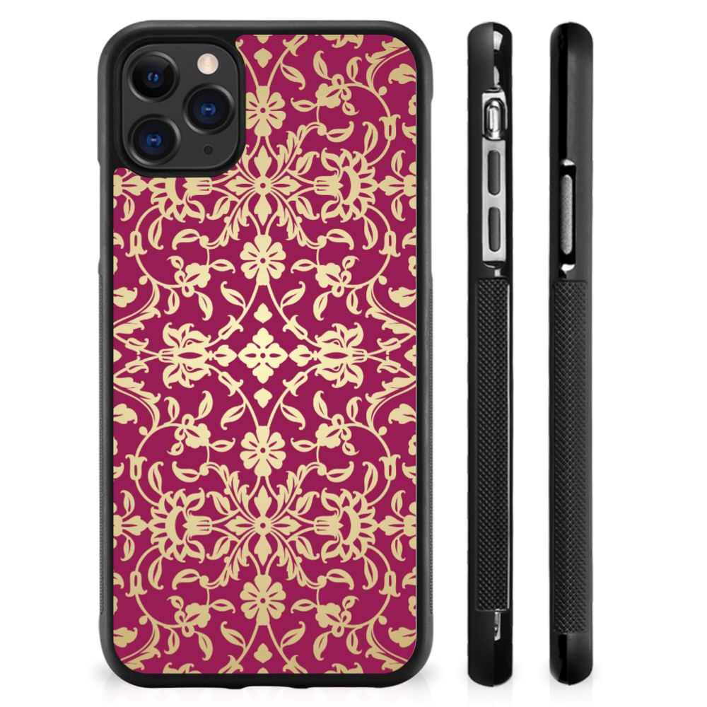 Hoesje TPU Apple iPhone 11 Pro Max Barok Pink