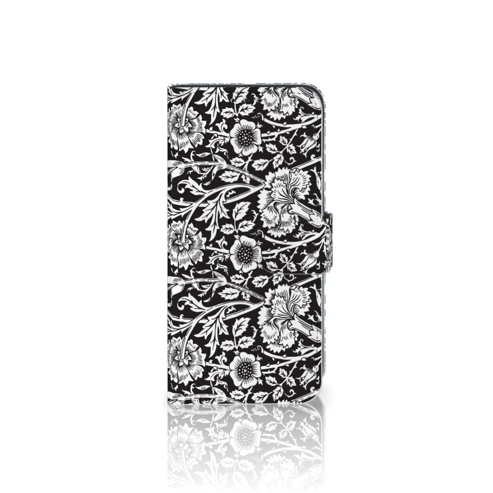 Samsung Galaxy M10 Hoesje Black Flowers