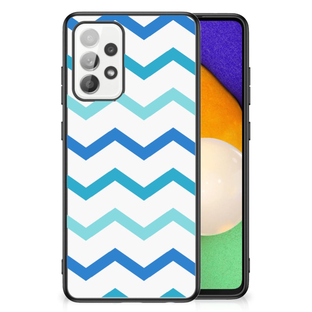 Samsung Galaxy A52 | A52s (5G/4G) Back Case Zigzag Blauw