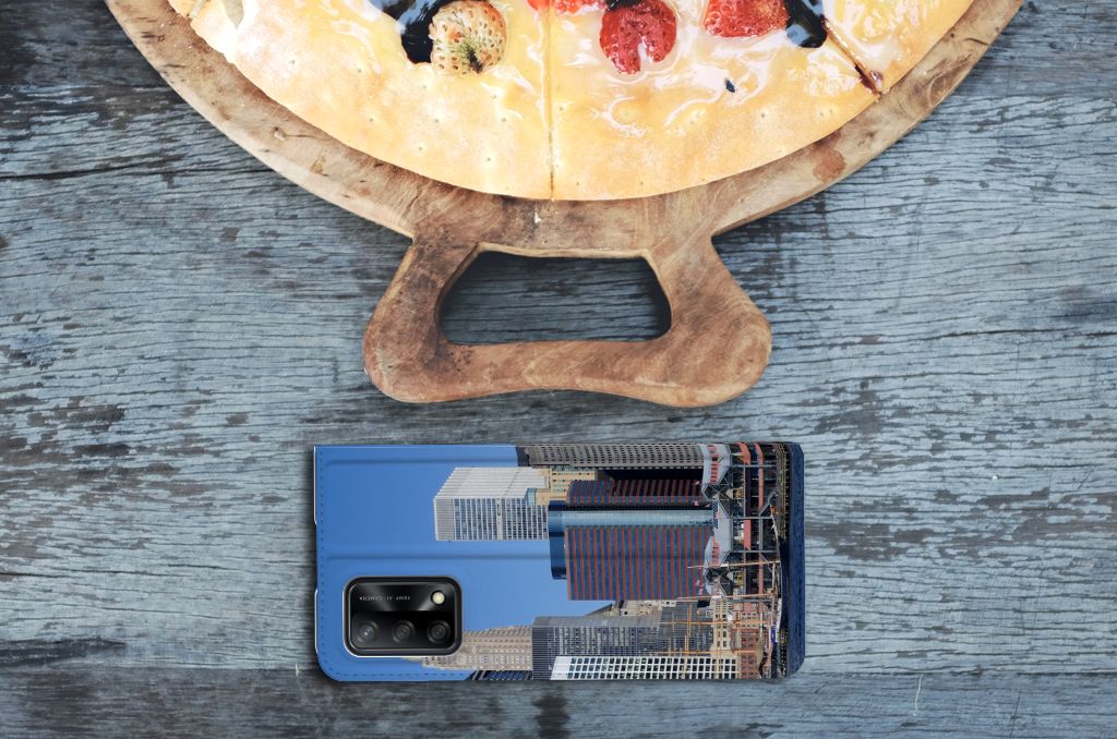 OPPO A74 4G Book Cover Vrijheidsbeeld - B2C Telecom