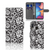 Samsung Galaxy A20e Hoesje Black Flowers