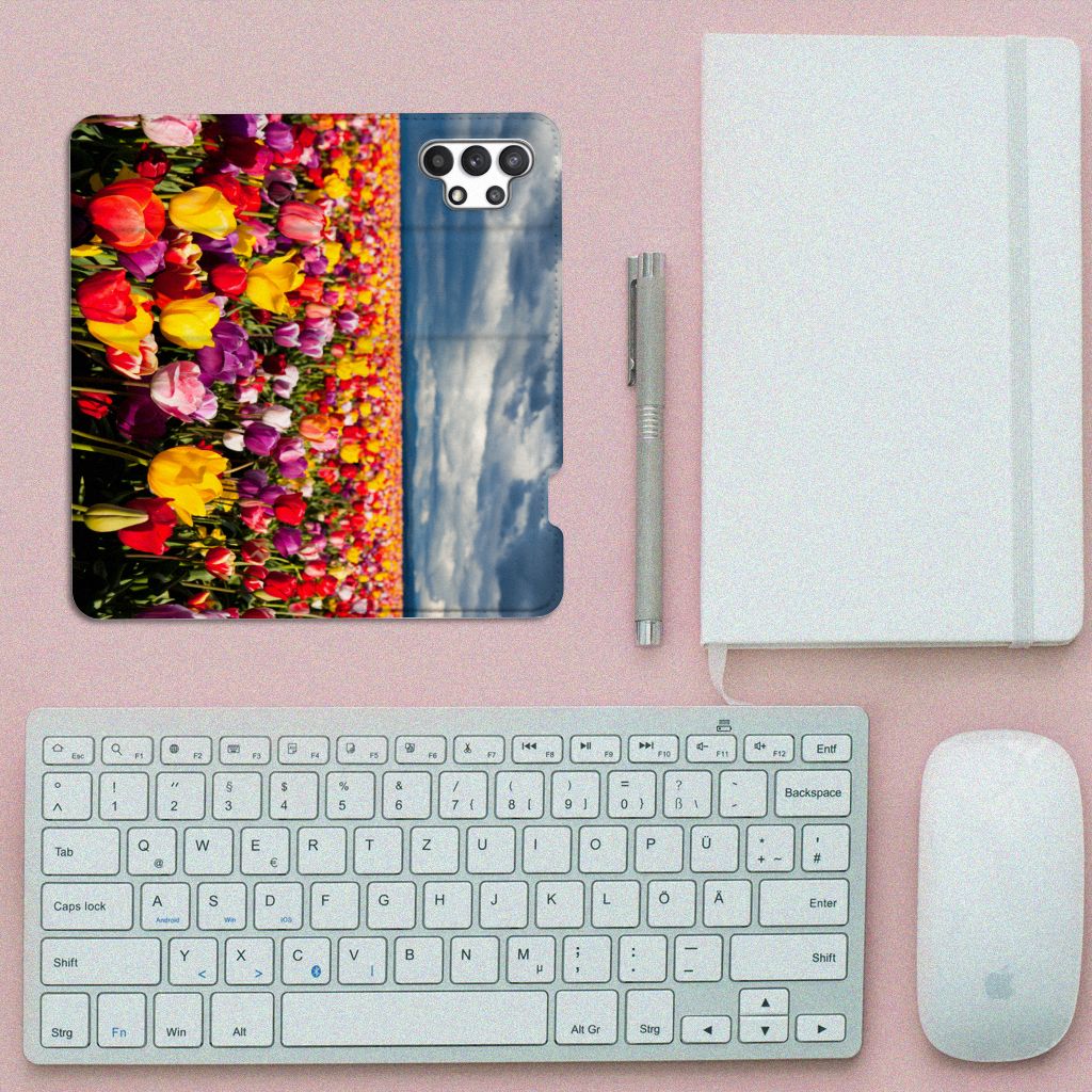 Samsung Galaxy A32 4G | A32 5G Enterprise Editie Smart Cover Tulpen - B2C Telecom