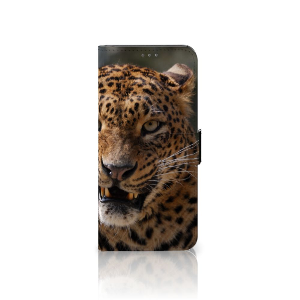 Samsung Galaxy S21 Plus Telefoonhoesje met Pasjes Luipaard