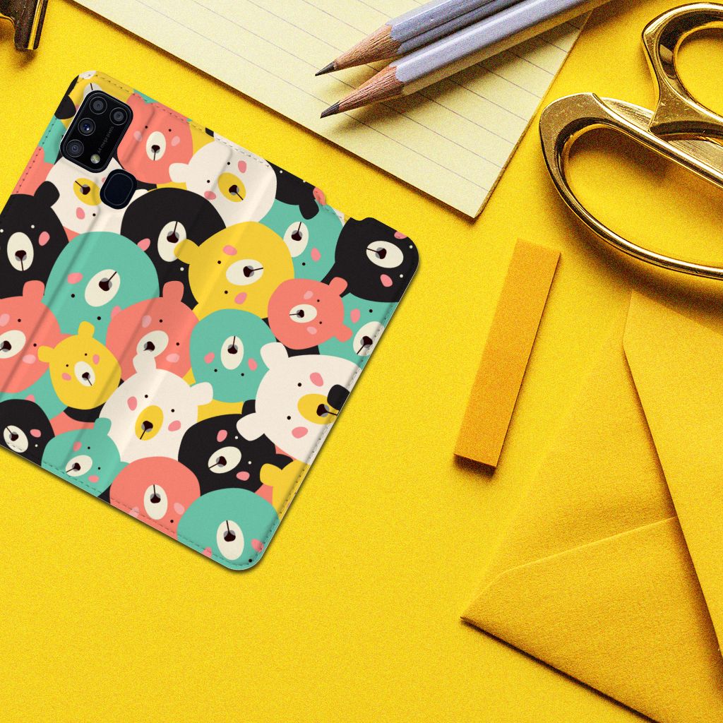 Samsung Galaxy M31 Magnet Case Bears - B2C Telecom