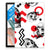 Tablet BackCover Samsung Galaxy Tab A8 2021/2022 Skull Red - B2C Telecom