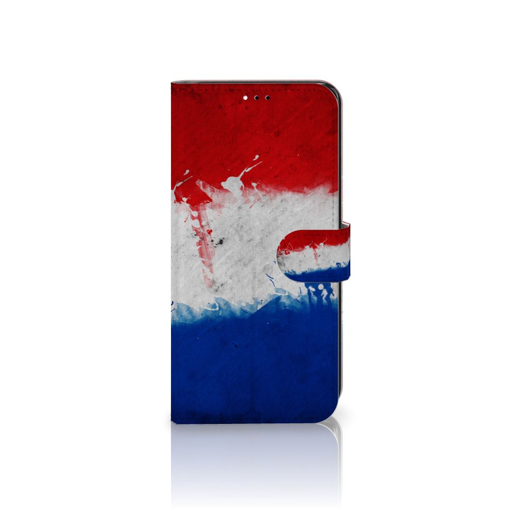 Xiaomi Redmi 9T | Poco M3 Bookstyle Case Nederland met artistiek ontwerp van de Nederlandse vlag.