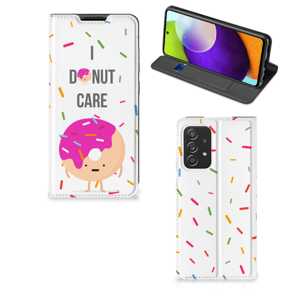 Samsung Galaxy A52 Flip Style Cover Donut Roze